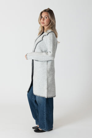 Fiona Whip Stitch Knit Coat