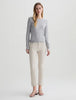 Mari Crop Mid Rise Straight in Pumice