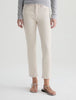Mari Crop Mid Rise Straight in Pumice