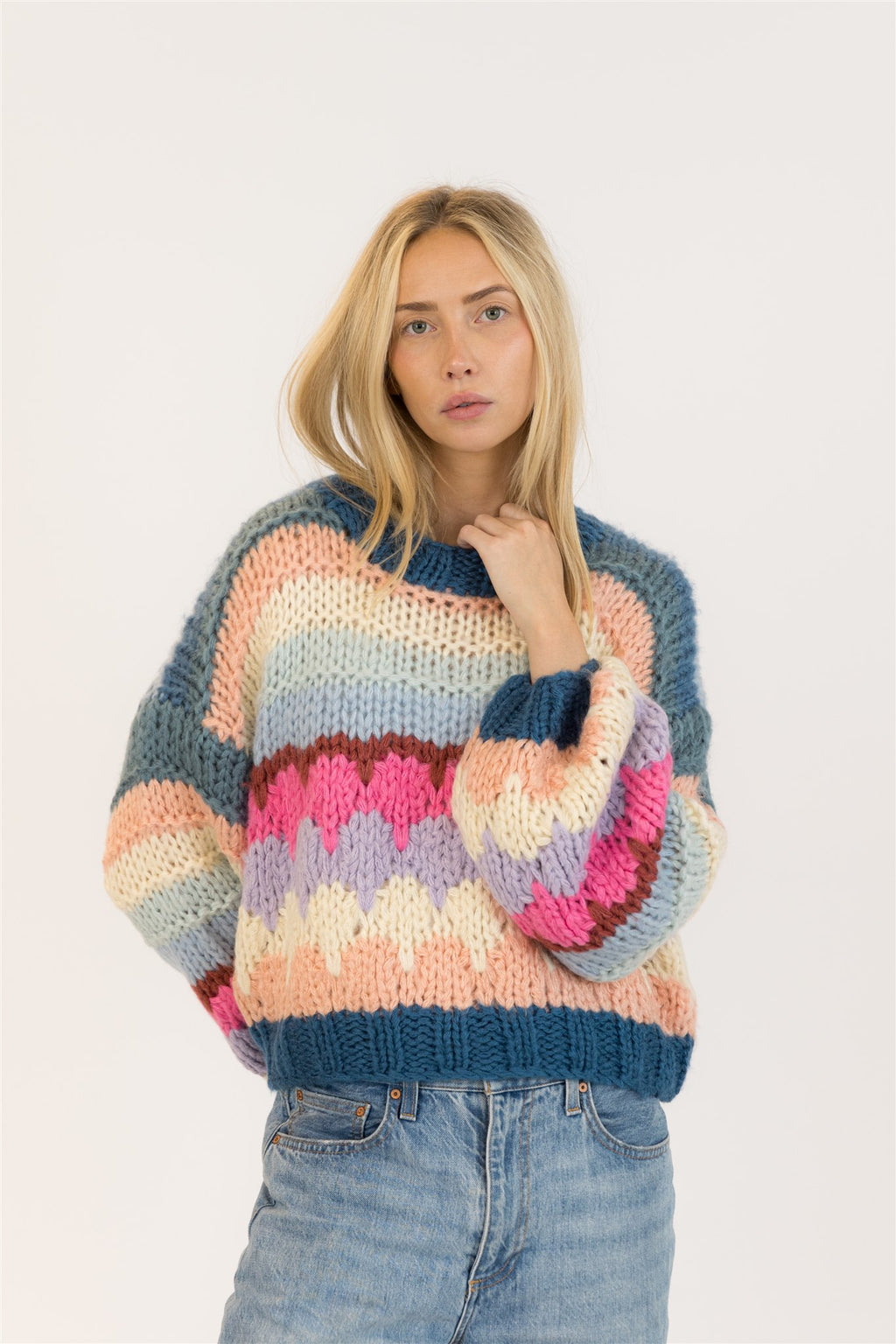 Hannah Handemade Crewneck Pullover