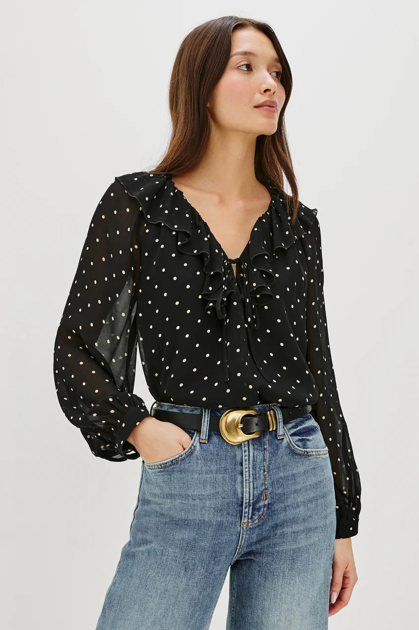Honora Polka Dot Blouse