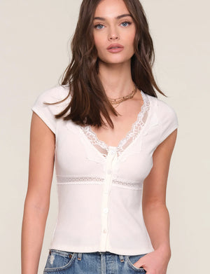 Mercury Lace Combo Top