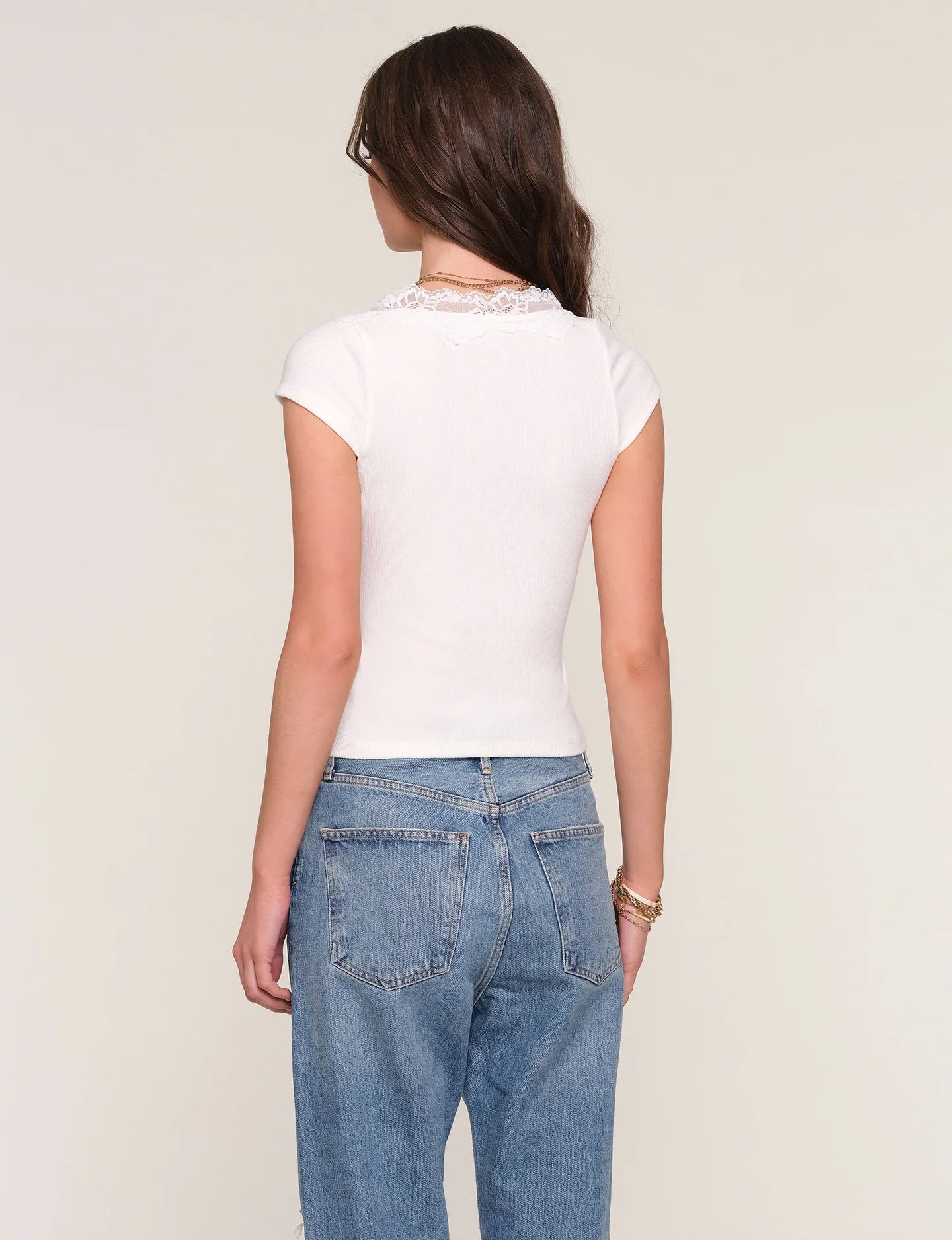 Mercury Lace Combo Top