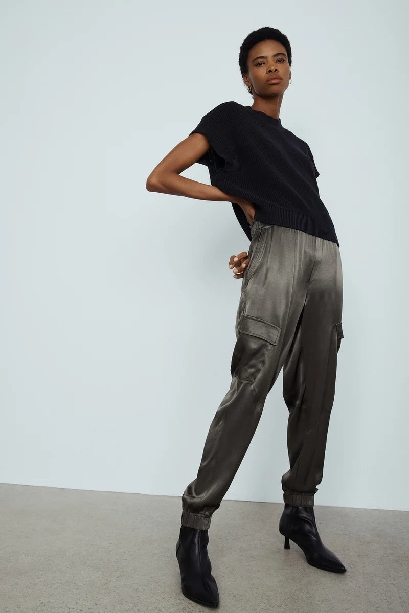 Jacob Satin Cargo Pant