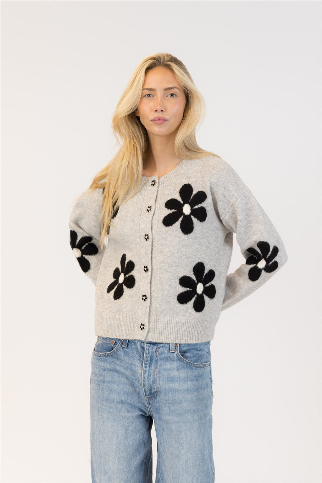 Jorgie Flower Cardigan