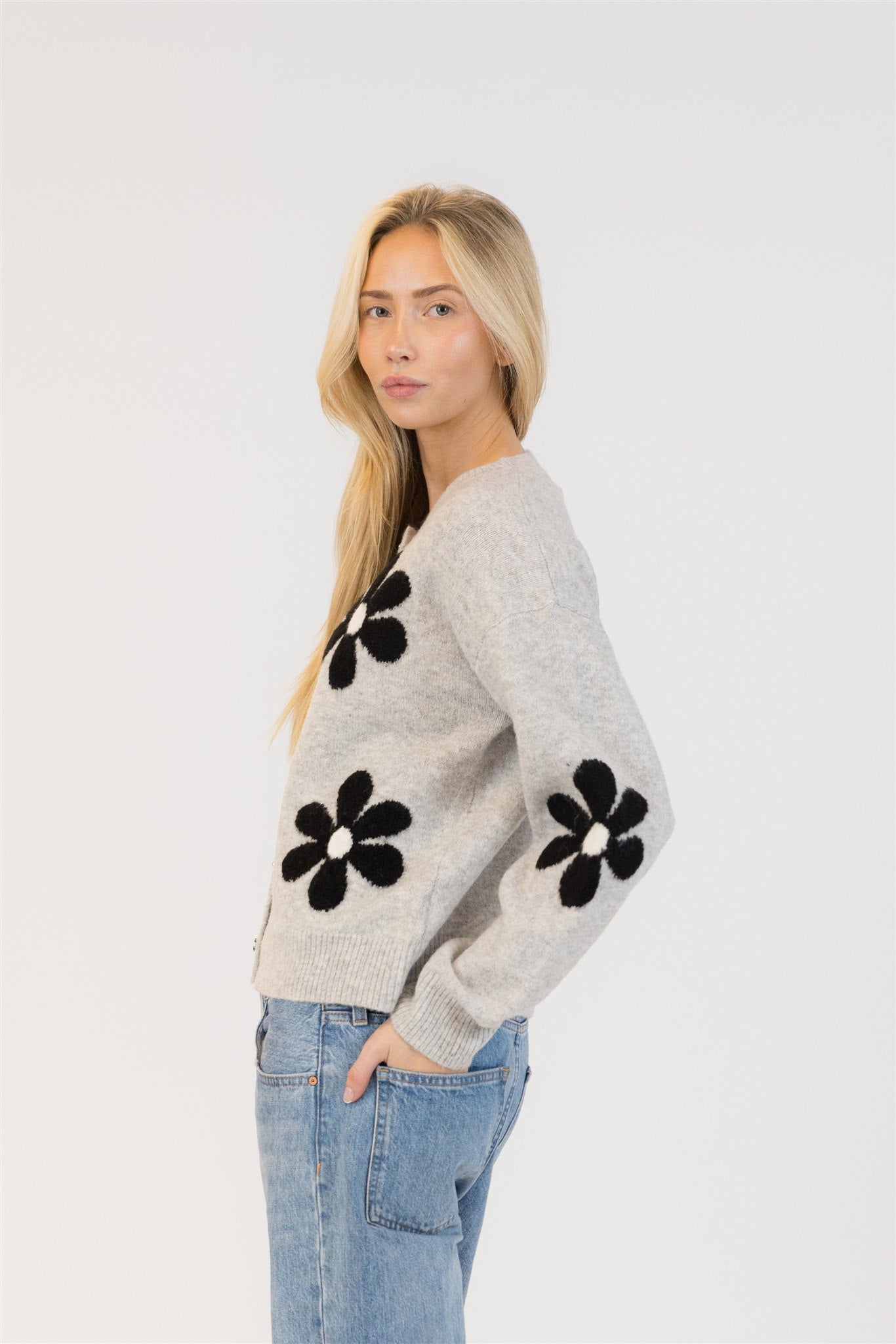 Jorgie Flower Cardigan