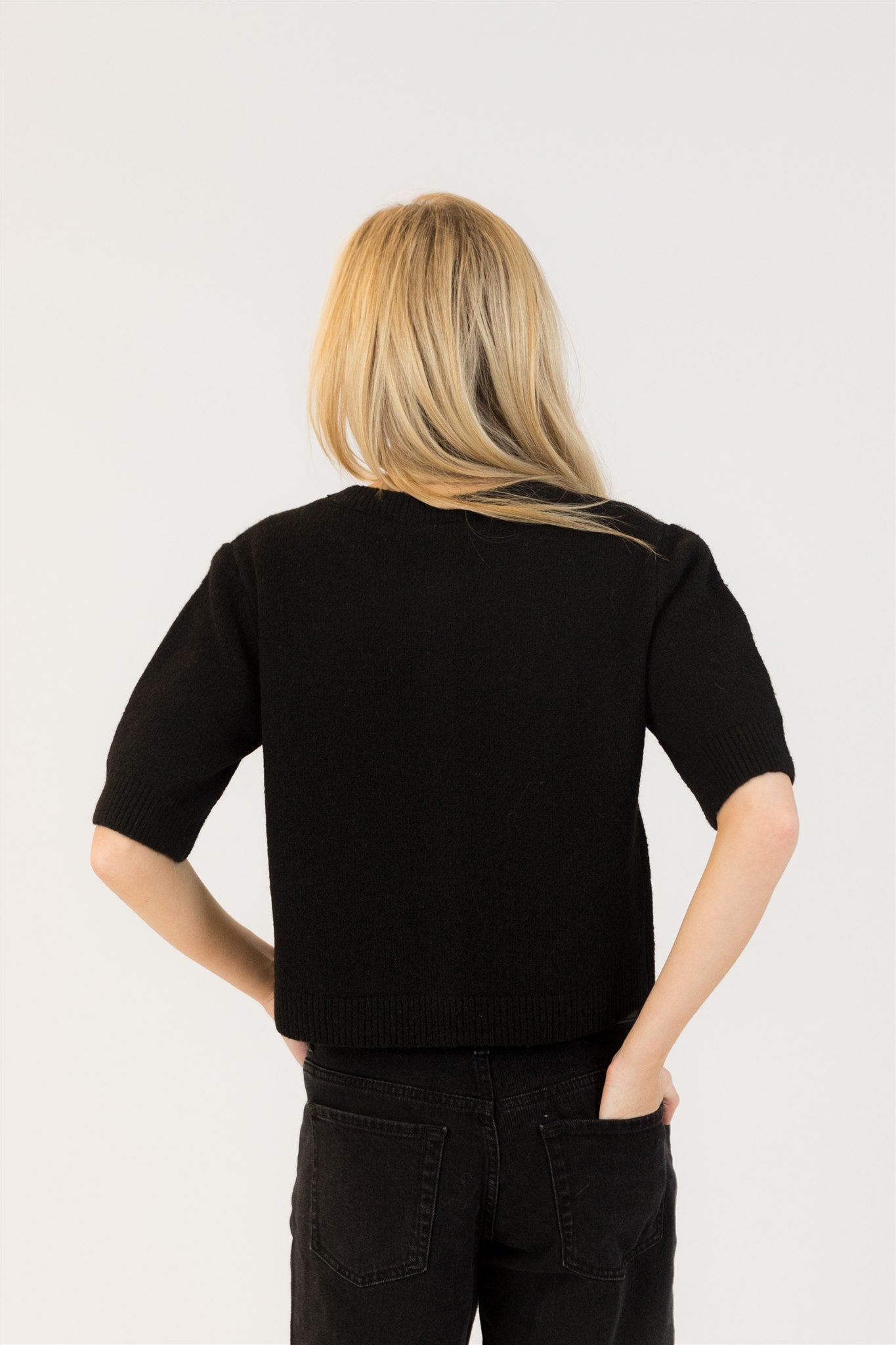 Jude Rose Short Sleeve Cardigan