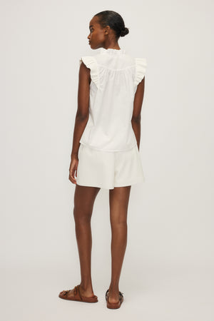Liana Sleeveless Ruffle Top