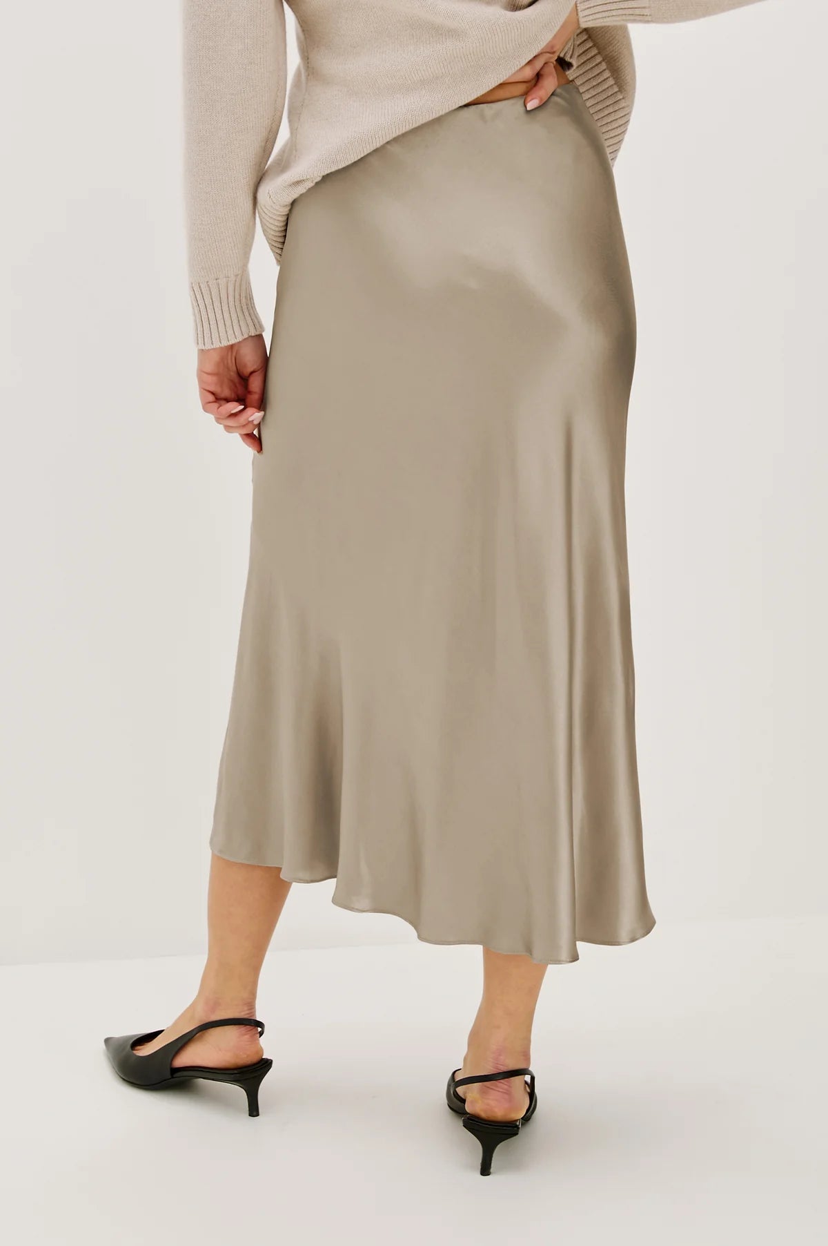 Maya Mink Midi Skirt
