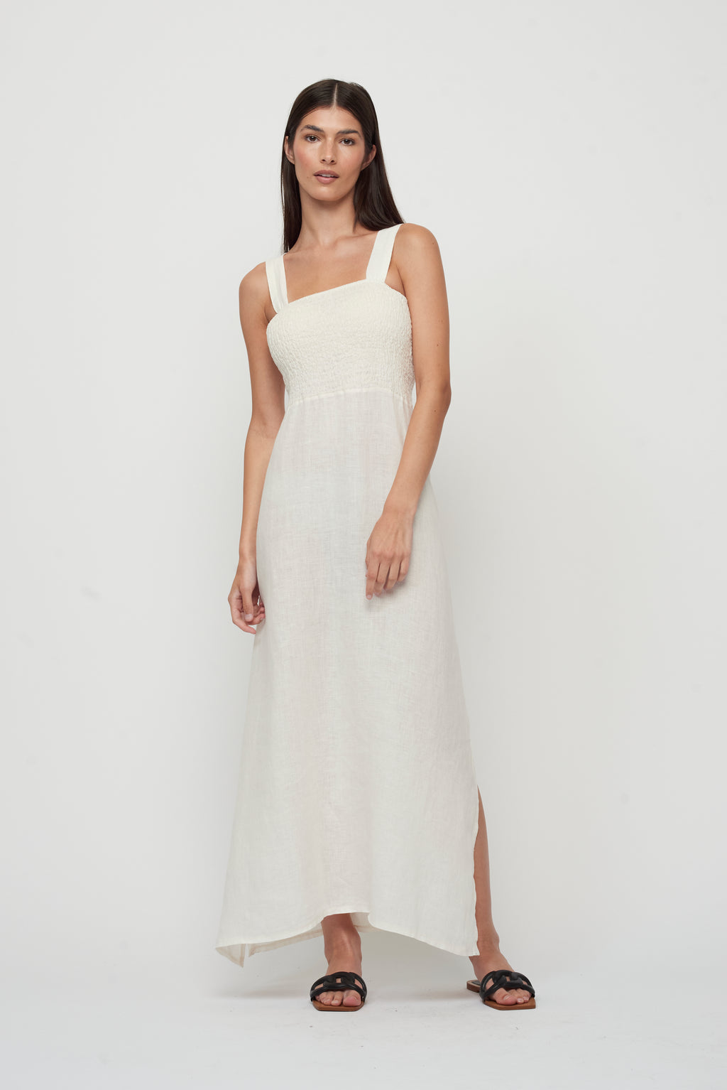 Maxi Bunched Top Sleeveless Dress