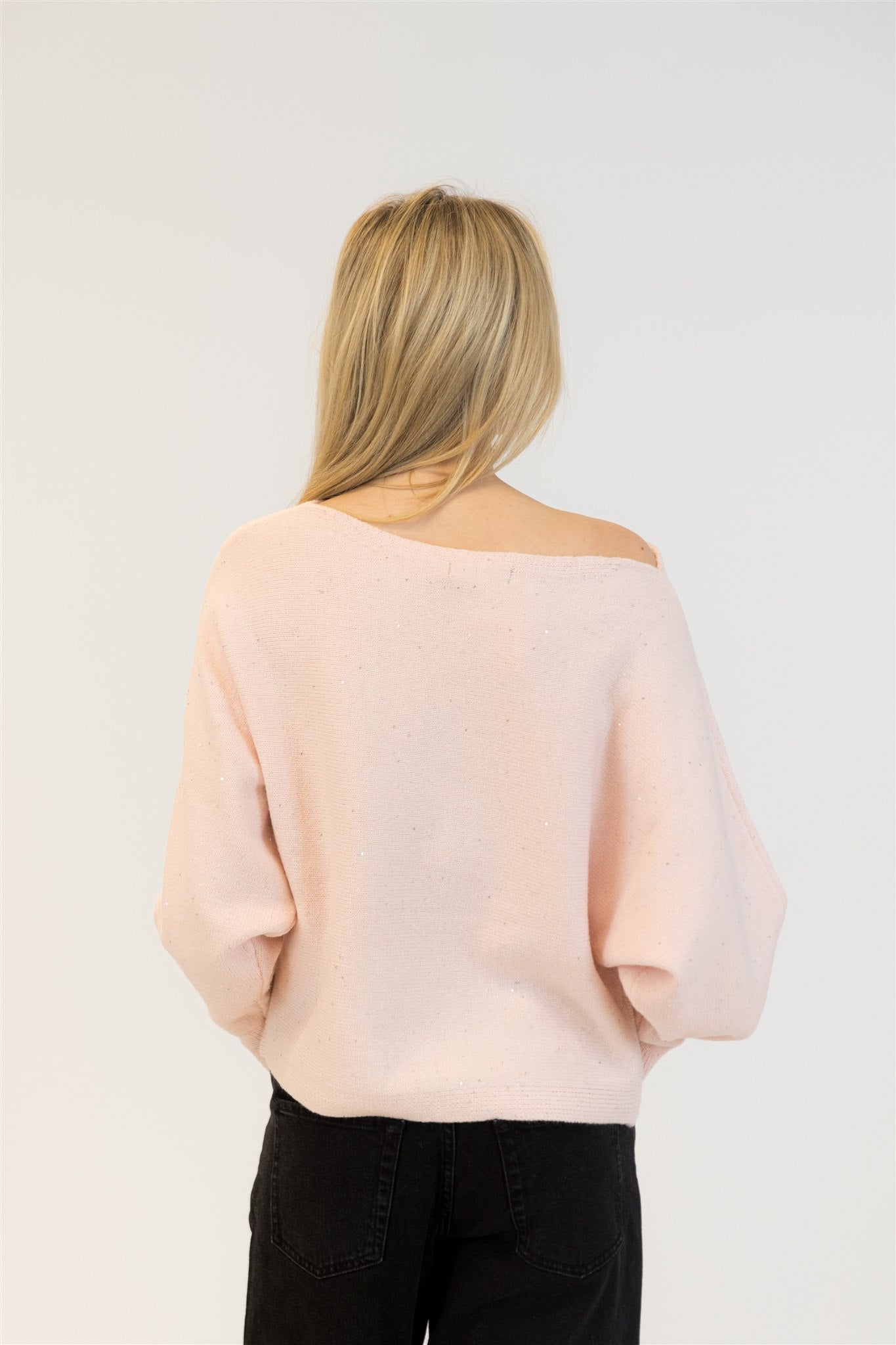 Nobu Sequin Boatneck Sweater