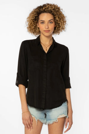 Riley Frayed Hem Shirt