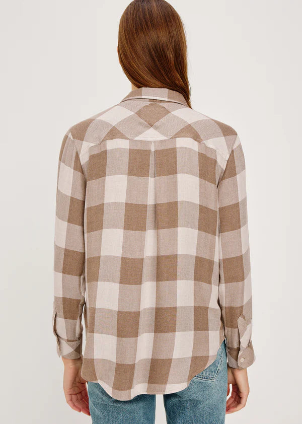 Hunter Dove Brown Plaid Shirt