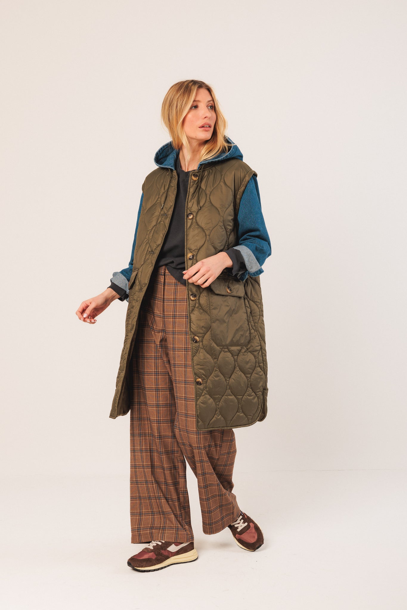 Combination Quilted Coat