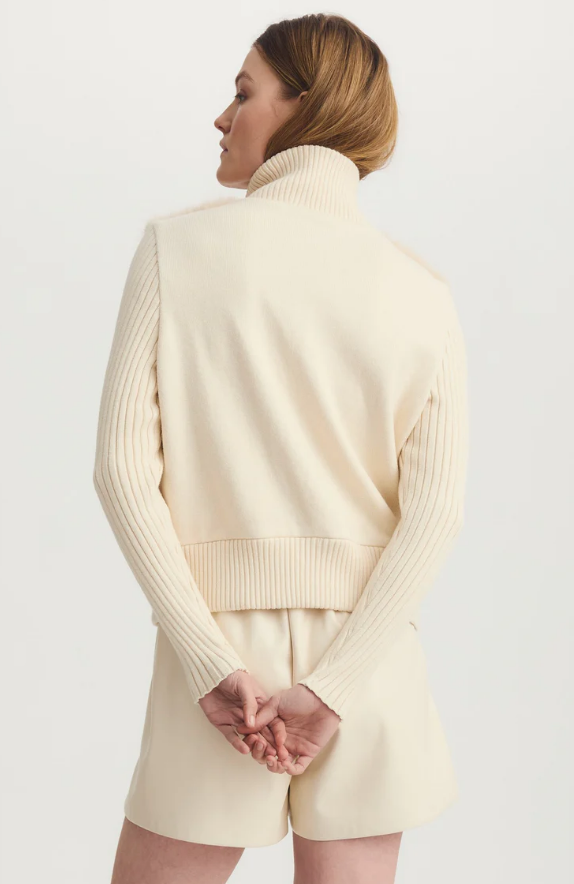 Helios Sweater Faux Fur Zip Up