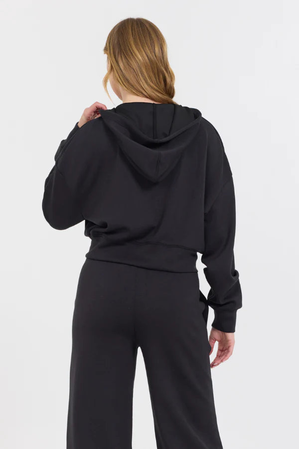 Black Cloud Zip Up Hoodie