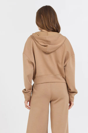 Caramel Cloud Zip Up Hoodie