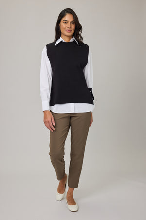 Knit Sweater Vest w/ Side Ties