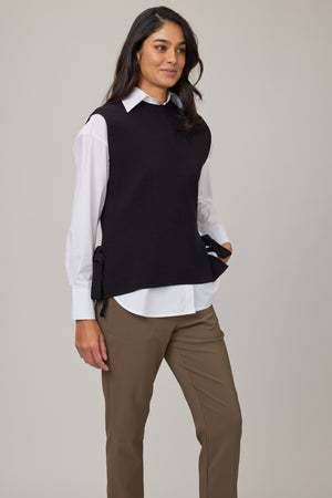 Knit Sweater Vest w/ Side Ties