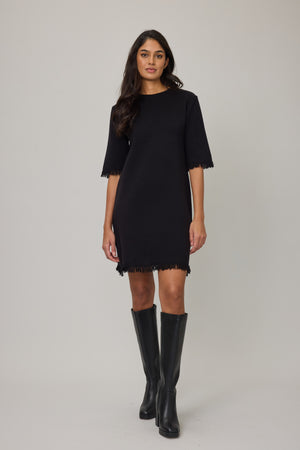Fringe Knit Dress