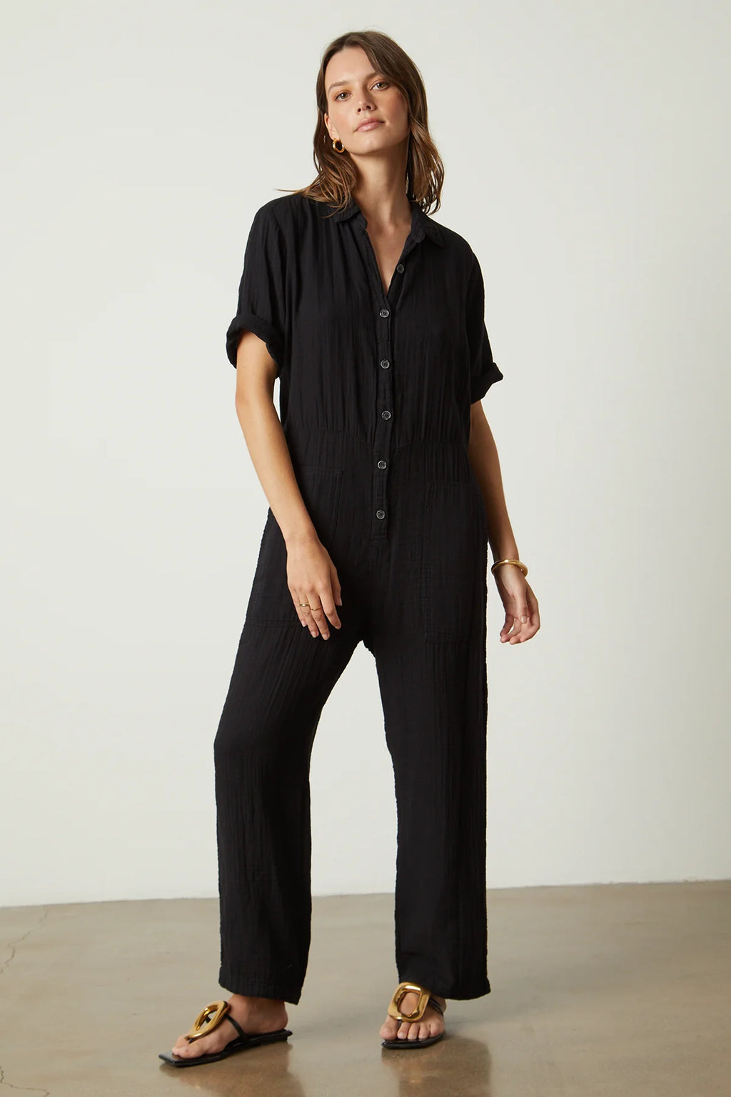 Elia Cotton Gauze Jumpsuit