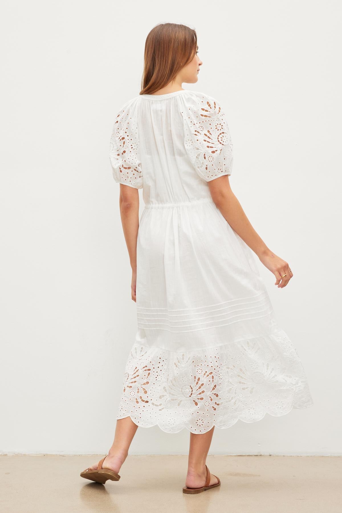Nadia Embroidered Lace Dress