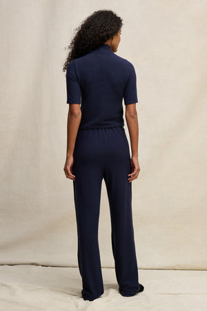 Malaya Short Sleeve Knit Turtleneck