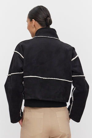 Kelly Reversible Sherpa Cropped Jacket