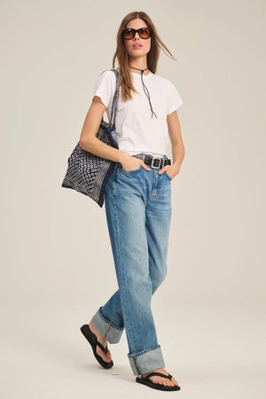 Marie Round Neck Short Sleeve