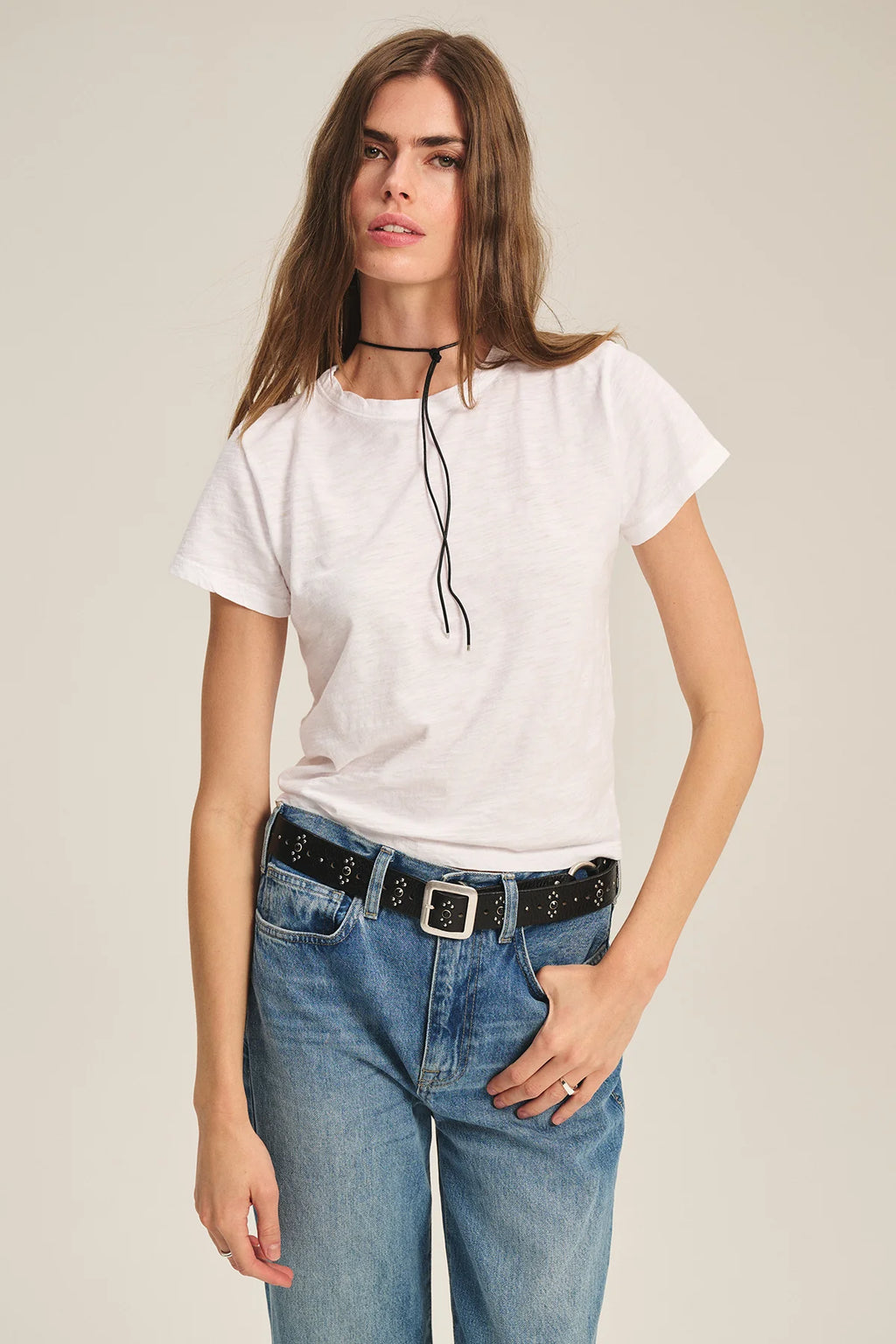 Marie Round Neck Short Sleeve
