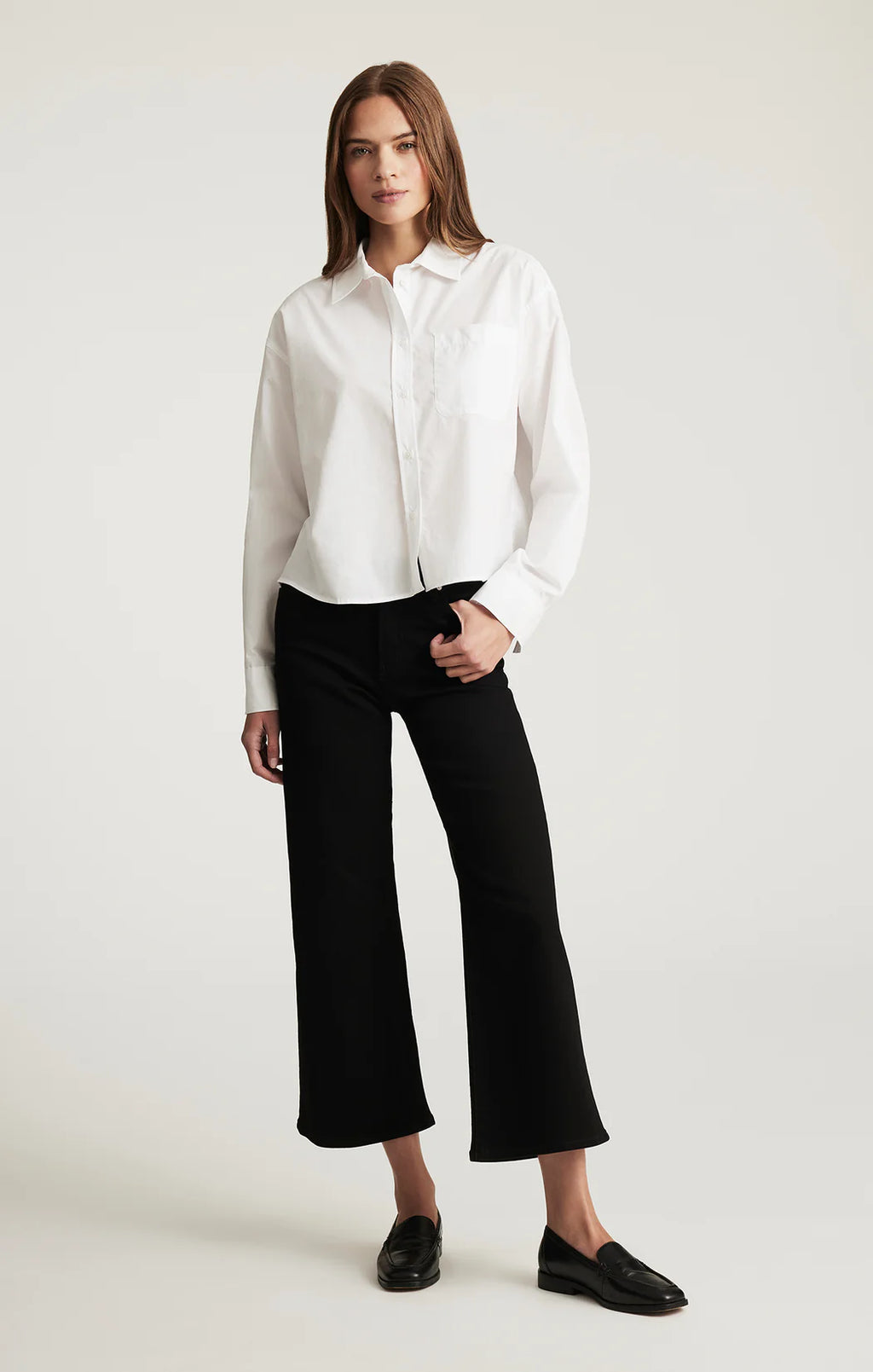 Paloma Wide Leg in Black Flex