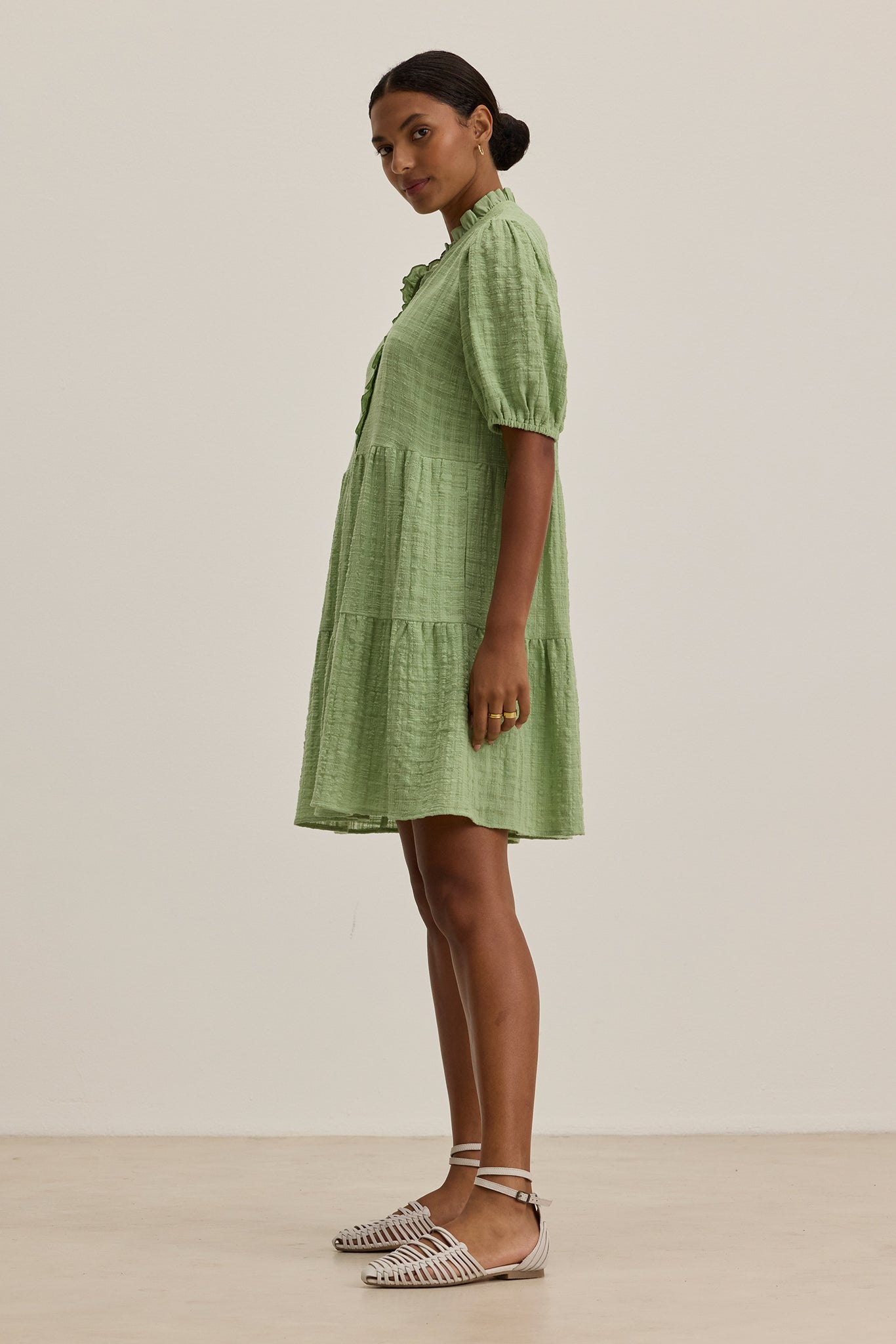 Hilson Textured Gauze Dress