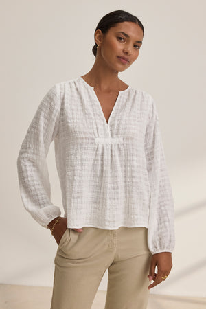 Kora Textured Gauze Top