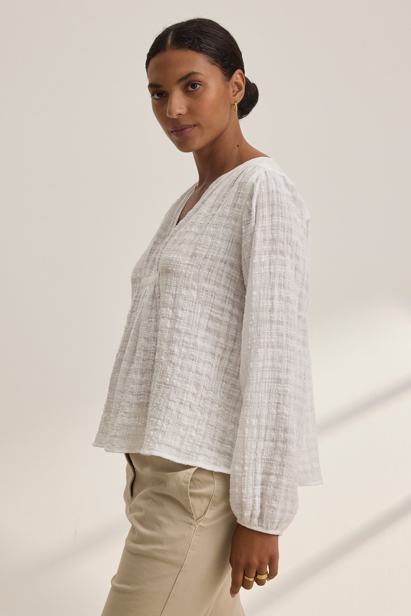 Kora Textured Gauze Top