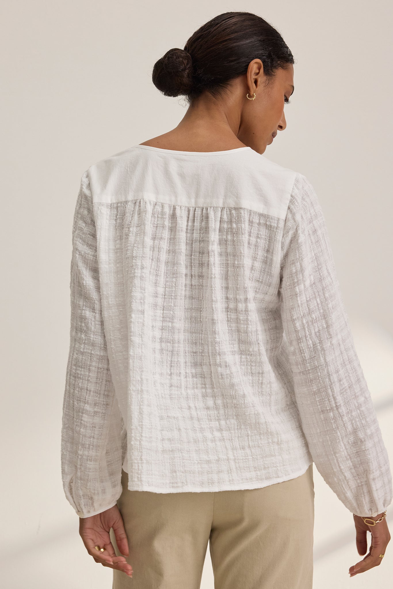 Kora Textured Gauze Top