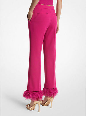 Feather Trim Trouser