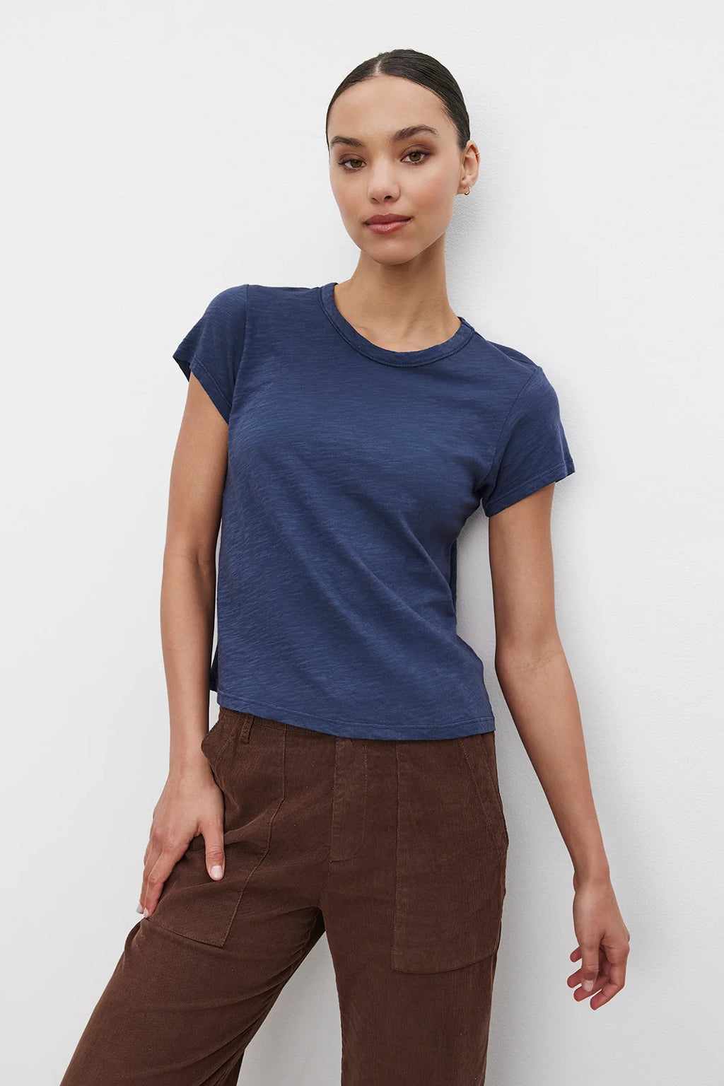 Marie Round Neck Short Sleeve