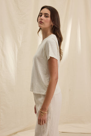 Marie Round Neck Short Sleeve