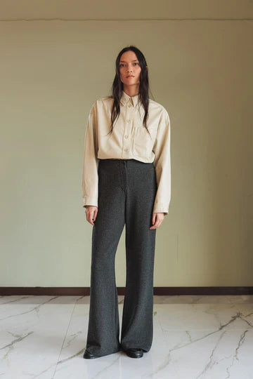 Double Jacquard Knitted Pants