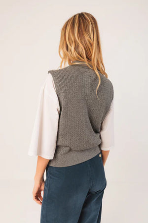 Cable-Knit Vest Top