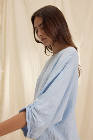 Cass Woven Linen Top