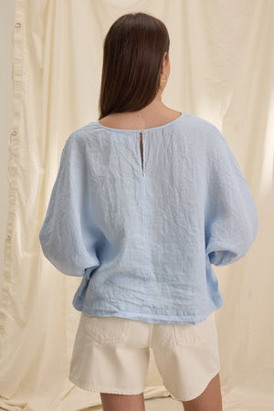 Cass Woven Linen Top