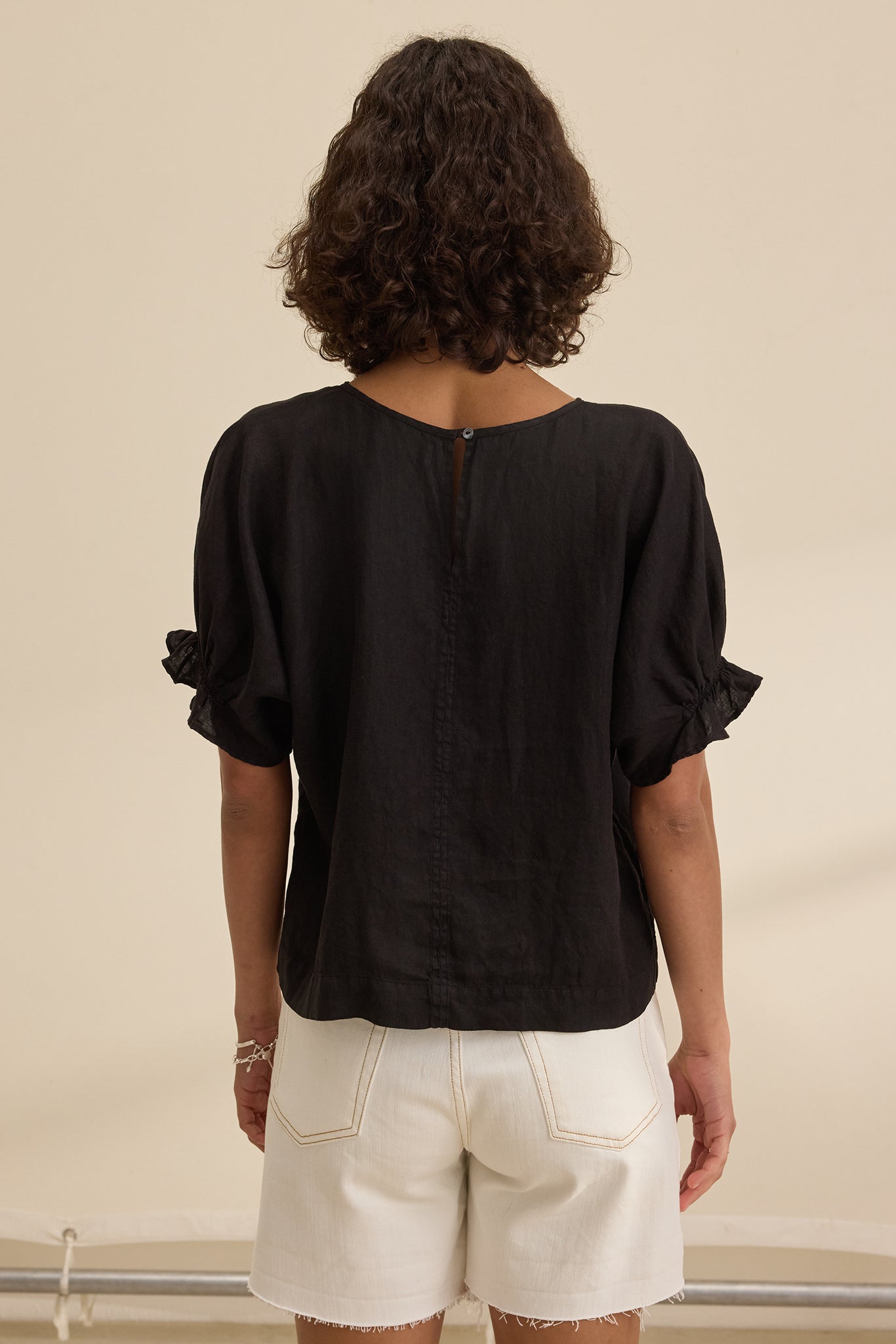 Emily Woven Linen Top