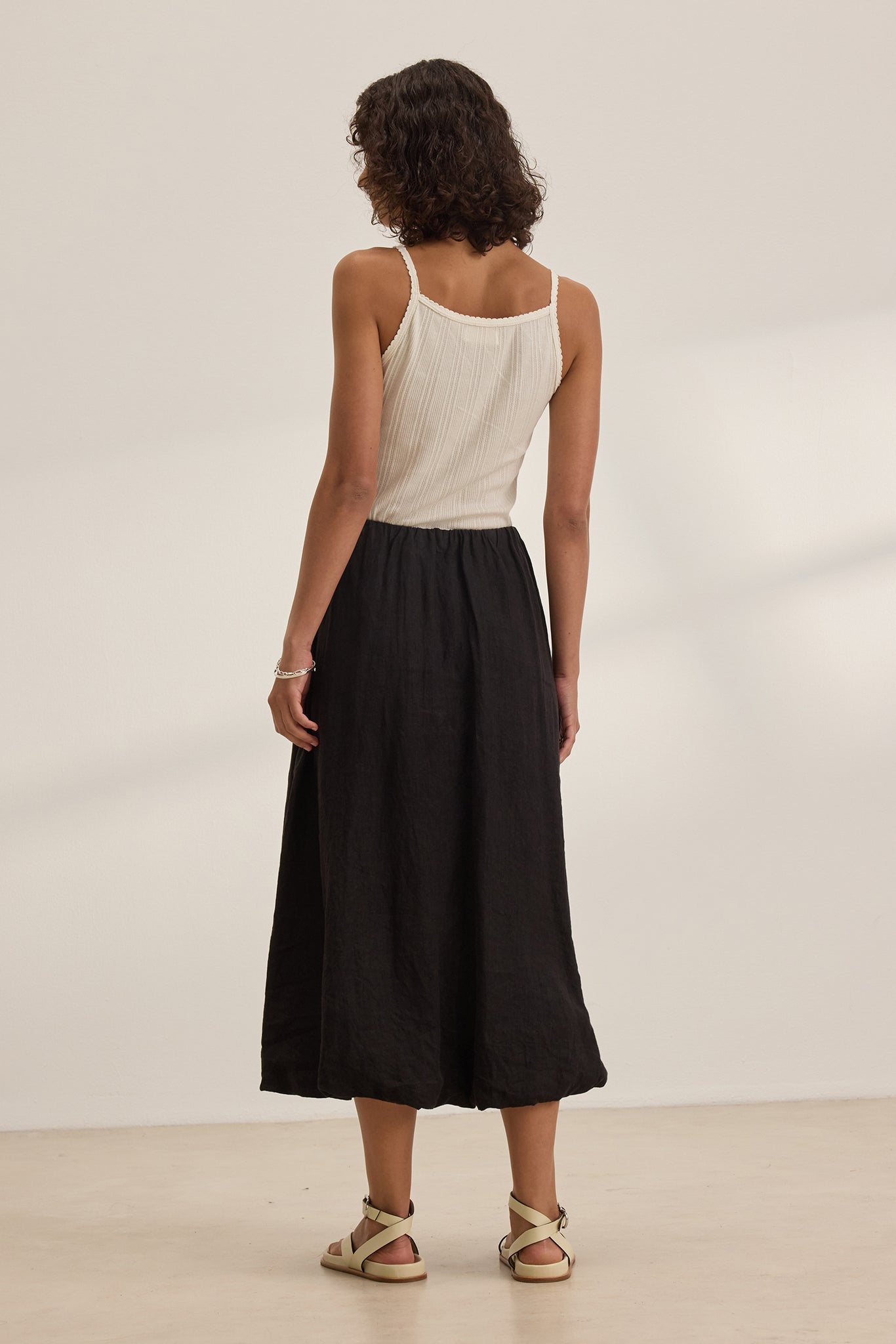 Rachelle Woven Linen Skirt