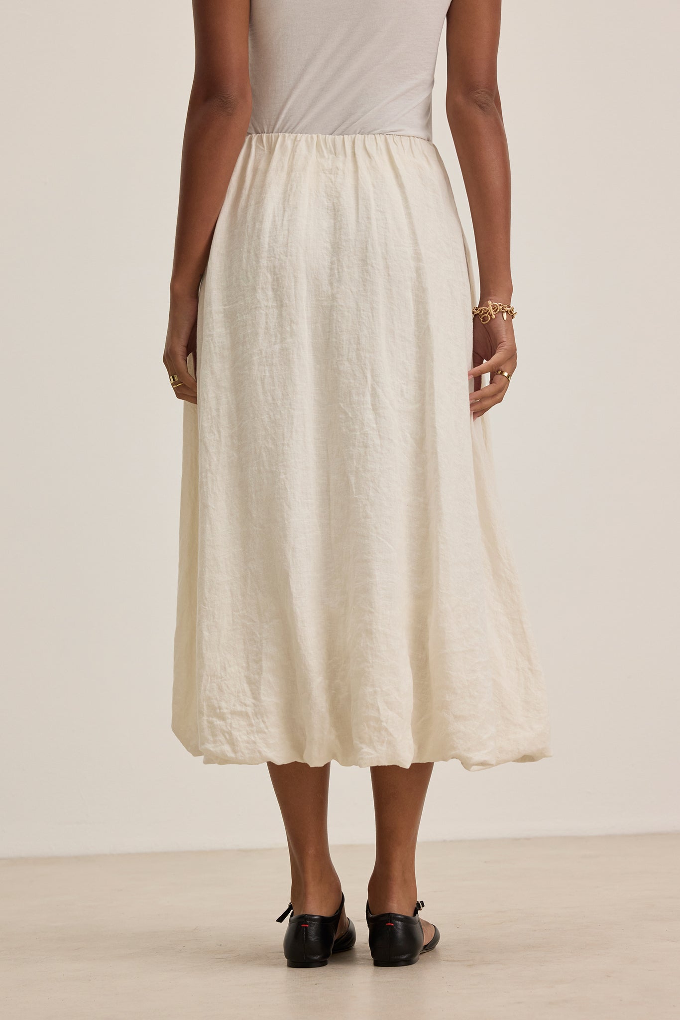 Rachelle Woven Linen Skirt