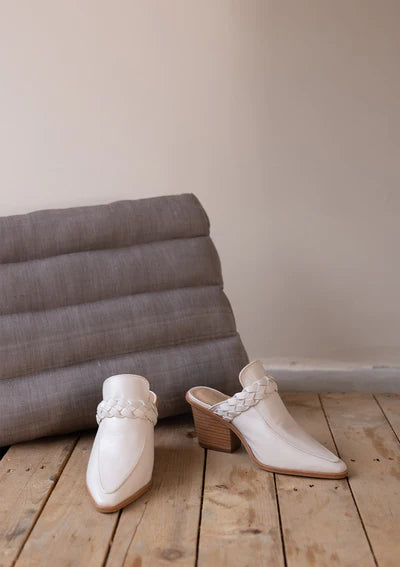 Turin Ivory Mule Bootie