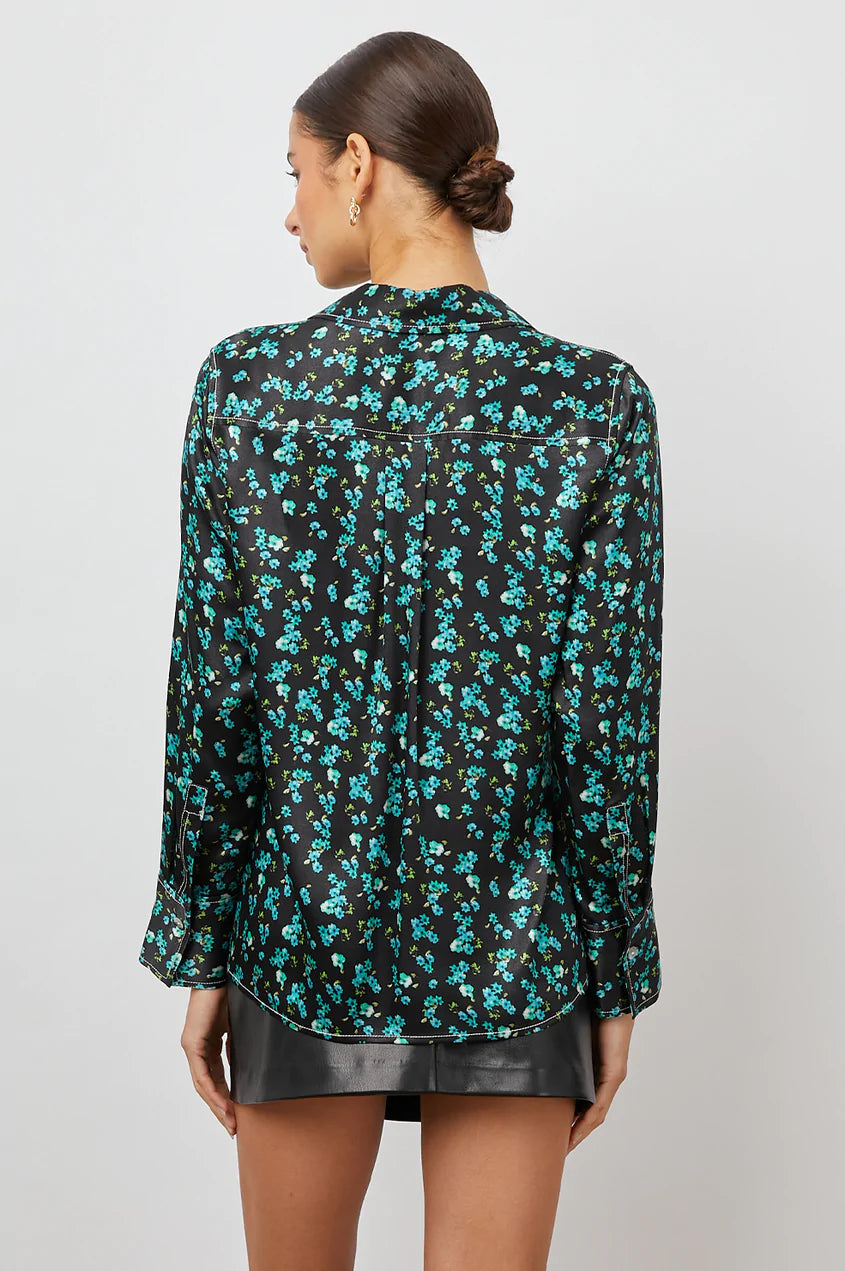 Andrea Top in Mint Floral
