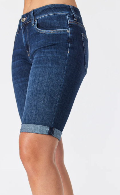 Karly Deep Blue Denim Bermuda Short